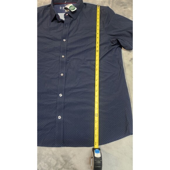 NWT Flag & Anthem Men's Large Navy SS Commuter Shirt - Picture 7 of 9